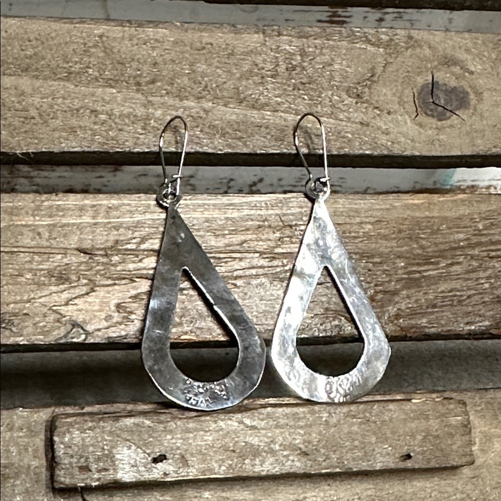 Mexico Taxco Alpaca great shape abalone sea shell sterling silver 925 earrings - Picture 3 of 5